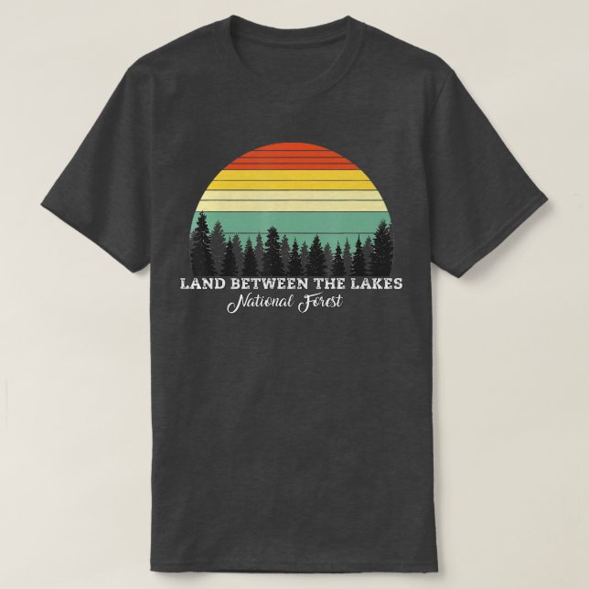 Camiseta Terra entre os lagos National Forest Kentucky Pa (Frente do Design)