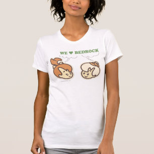 Camiseta Terra firme do amor de PEBBLES™ e de BAMM-BAMM