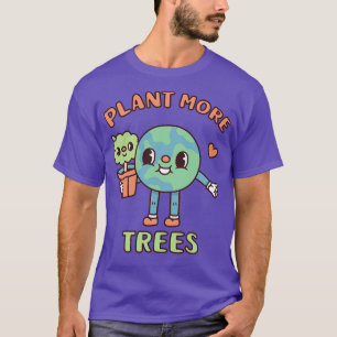 Camiseta Terra Gira com Pote de Árvores Mais Árvores