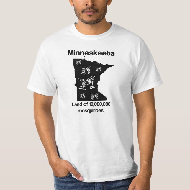 Camiseta Terra Mineskeeta de Mosquitos Funny MN T Shirt (Frente)
