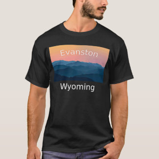 Camiseta Terra natal do pôr do sol em Evanston Wyoming