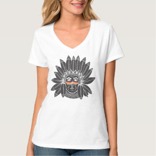 Camiseta Terra nativa indiana principal tirada StellaRoot