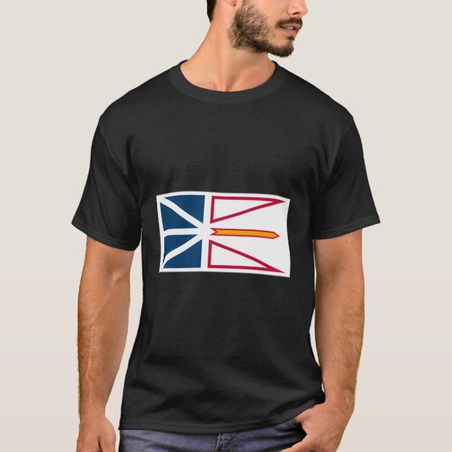 Camiseta Terra Nova - Bandeira do Labrador - Canadá (Frente)