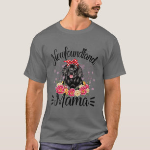 Camiseta Terra Nova Mama Floral Cachorro Bonito Da Mãe da M