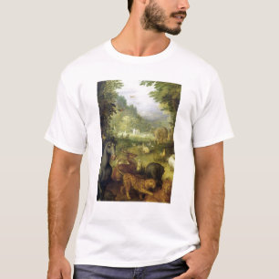Camiseta Terra, ou o paraíso terrestre, detalhe de