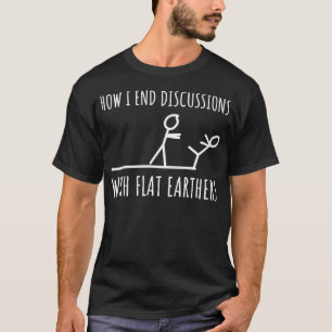 Camiseta Terra Plana Anti Terra Plana Boneco Palito Diverti