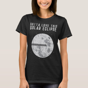 Camiseta Terra Plana Eclipse Solar Lua Engraçado Teoria da