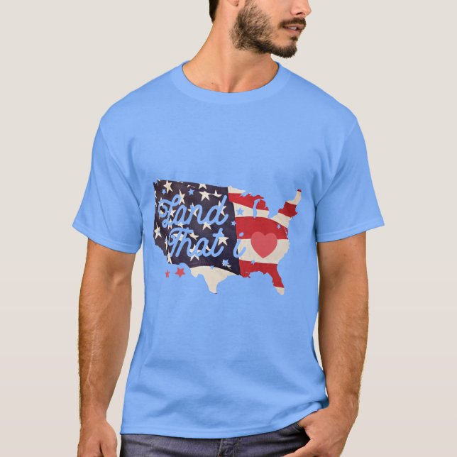 Camiseta Terra que eu amo: tributo do dia da independência (Frente)