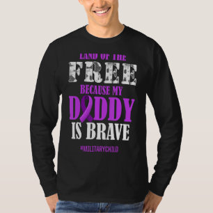 Camiseta Terra Roxo do Mês Infantil Militar