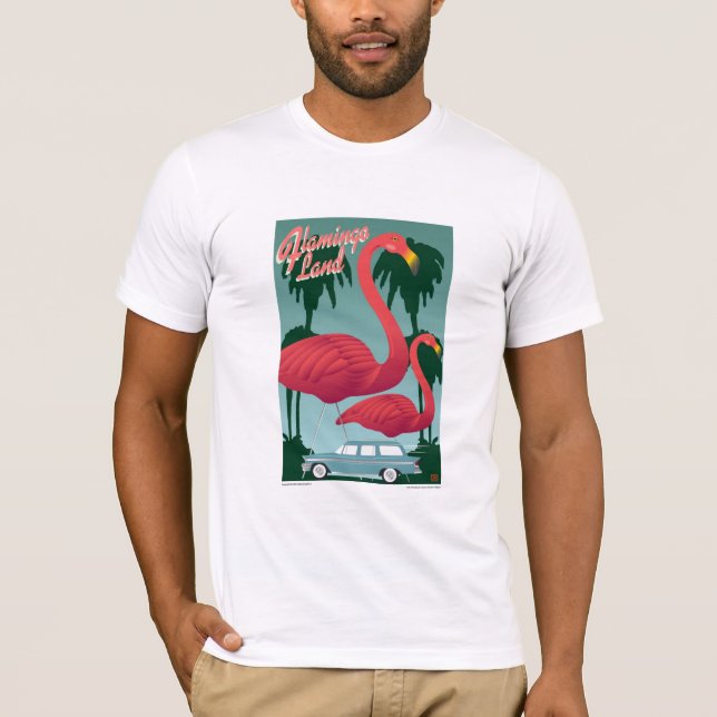 Camiseta Terra-T-camisa do flamingo (Frente)