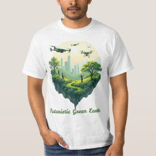 Camiseta Terra Verde futurística
