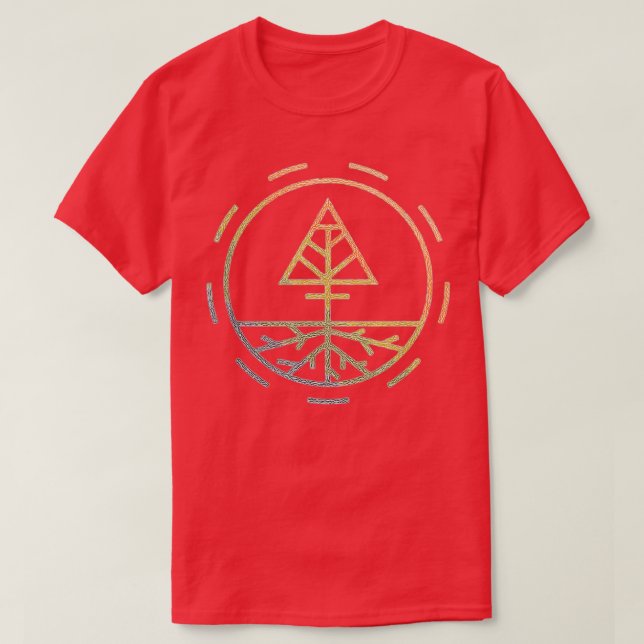 Camiseta TerraÁrvore Chakra Árvore da Vida Alquimia Quatro  (Frente do Design)