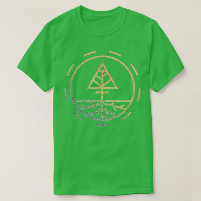 Camiseta TerraÁrvore Chakra Árvore da Vida Alquimia Quatro  (Frente do Design)