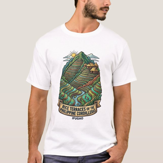CAMISETA TERRAÇOS DE ARROZ DE IFUGAO (Frente)