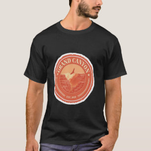 Camiseta Terracota Grand Canyon Emblema Condor Voo Vint