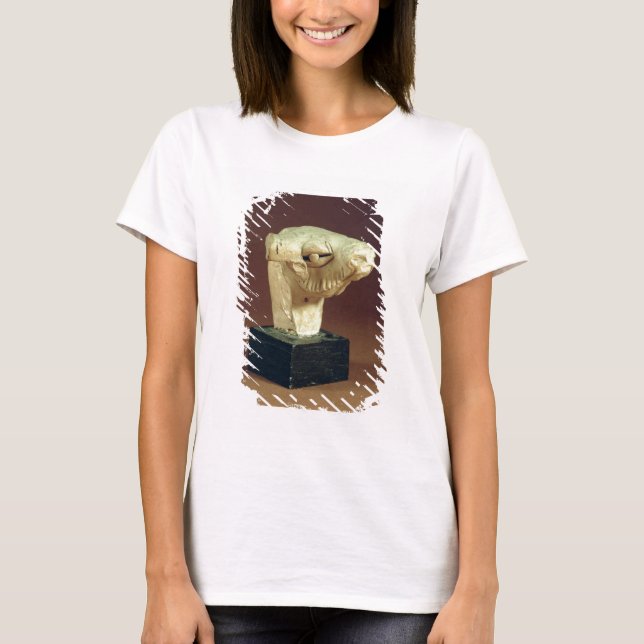 Camiseta Terracotta camel head, Mohenjodaro, 2300-1750 a.C. (Frente)