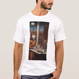 Camiseta Terracotta Warrior encontra Futurística Robótica T