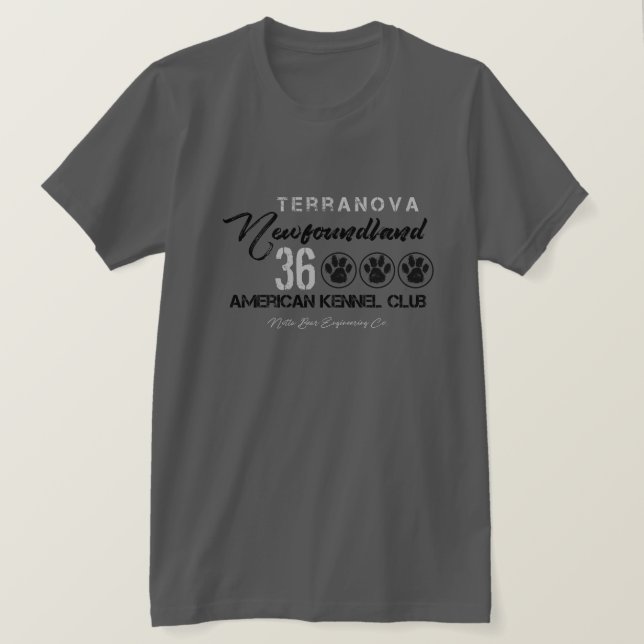 Camiseta Terranova Newfoundland (Frente do Design)