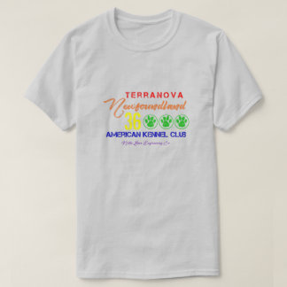 Camiseta Terranova Newfoundland Arco-íris