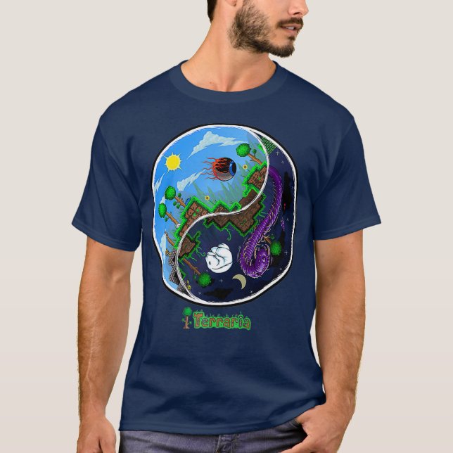 Camiseta Terraria Night and Day (Frente)