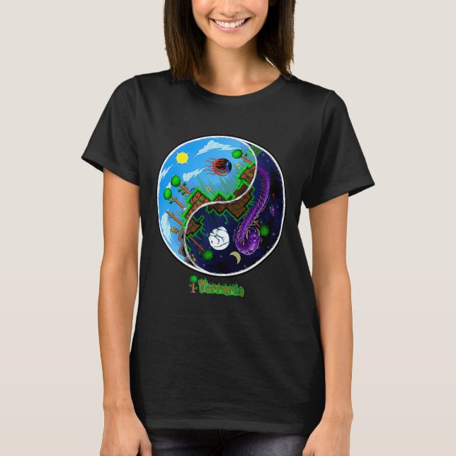 Camiseta Terraria Night And Day T Shirt  (Frente)