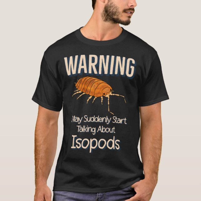 Camiseta Terrarium Roly Poly Pill Inseto Laranja Isópodo (Frente)
