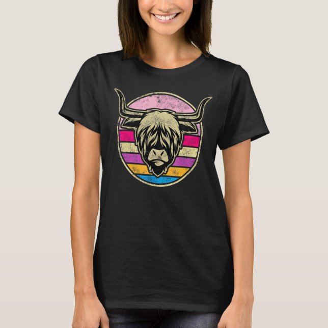Camiseta Terras Altas Escocesas - Explorações Agrícolas Ret (Frente)