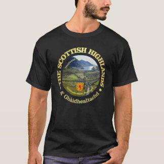 Camiseta Terras Altas escocesas retro engraçado