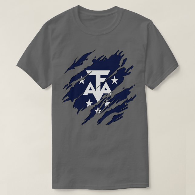 Camiseta Terras Austrais e Antárticas Francesas Sempre (Frente do Design)