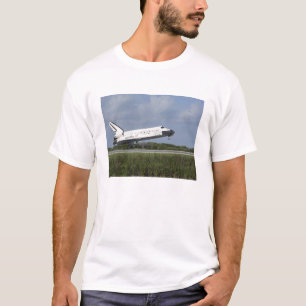 Camiseta Terras da descoberta do vaivém espacial na pista