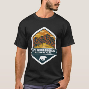 Camiseta Terras montanhosas do Cabo Breton � a Joia Costeir