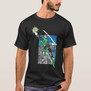 Camiseta Terras verdes da lanterna na cidade