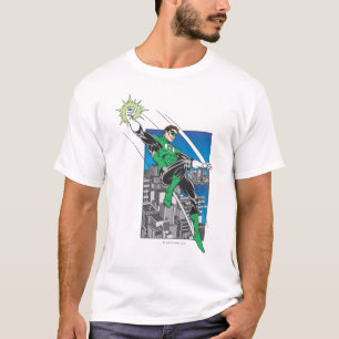 Camiseta Terras verdes da lanterna na cidade