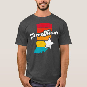 Camiseta Terre Haute Indiana Vintage angustiou Souvenir 2