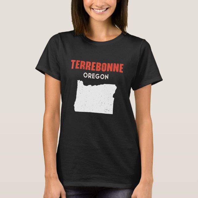 Camiseta Terrebonne Oregon EUA State America Viagens (Frente)