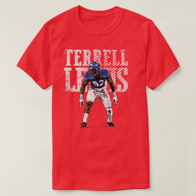 Camiseta Terrell Lewis para fãs de Los Angeles Rams (Frente do Design)