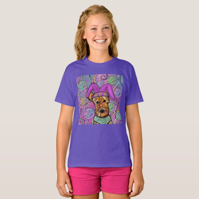 CAMISETA TERRIER AIREDALE   (Frente Completa)