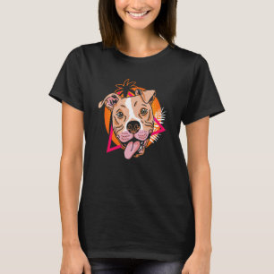 Camiseta Terrier Americano Pit Bull Engraçado Cão Pit Bu