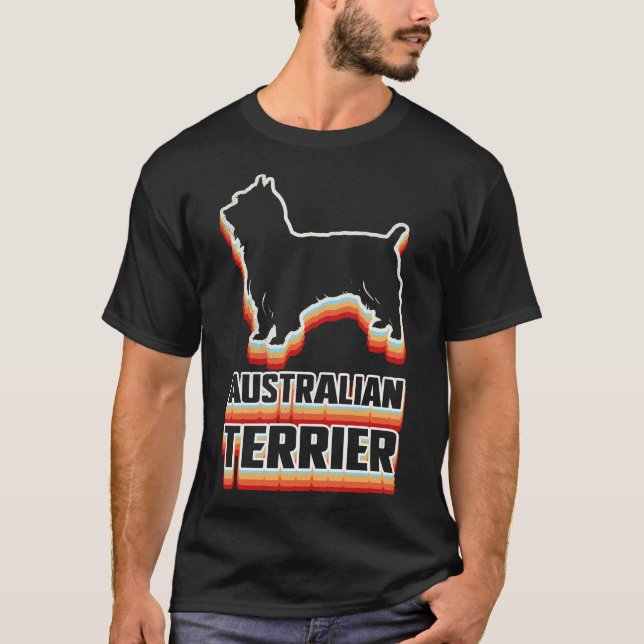 Camiseta Terrier australiano orgulhoso, proprietário do Ret (Frente)