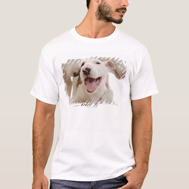 Camiseta Terrier de Bull alegres (Frente)