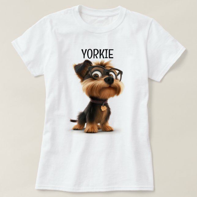Camiseta Terrier de Yorkshire (Frente do Design)