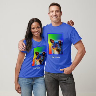 Camiseta Terrier Dog Abstrato Art Personalizado
