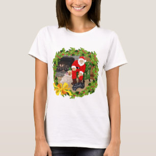 Camiseta Terrier Escocês com Papai Noel