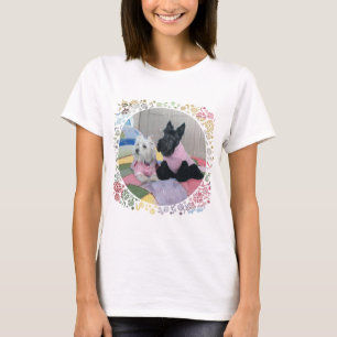 Camiseta Terrier Escocês e West Highland White Terrier