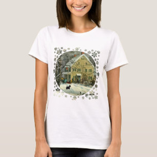 Camiseta Terrier Escocês Inverno à Antiga