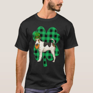 Camiseta Terrier Fox de Arame Leprechaun Dia de São Patríci
