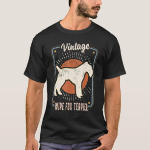 Camiseta Terrier Fox de Arame Vintage Retro Cão Clássico Am