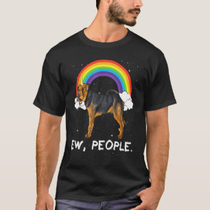 Camiseta Térrier Galês Arco-íris Ew Pessoas Unicórnio Cacho