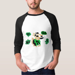 Camiseta Terrier Irlandês usa verde no St Patrick
