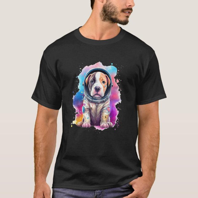 Camiseta Terrier Pit Bull Americano Divertido (Frente)